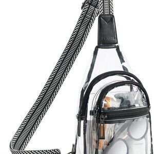 Clear Sling Bag - Stadium Approved Purse Backpack Crossbody Fanny Pack for Women
